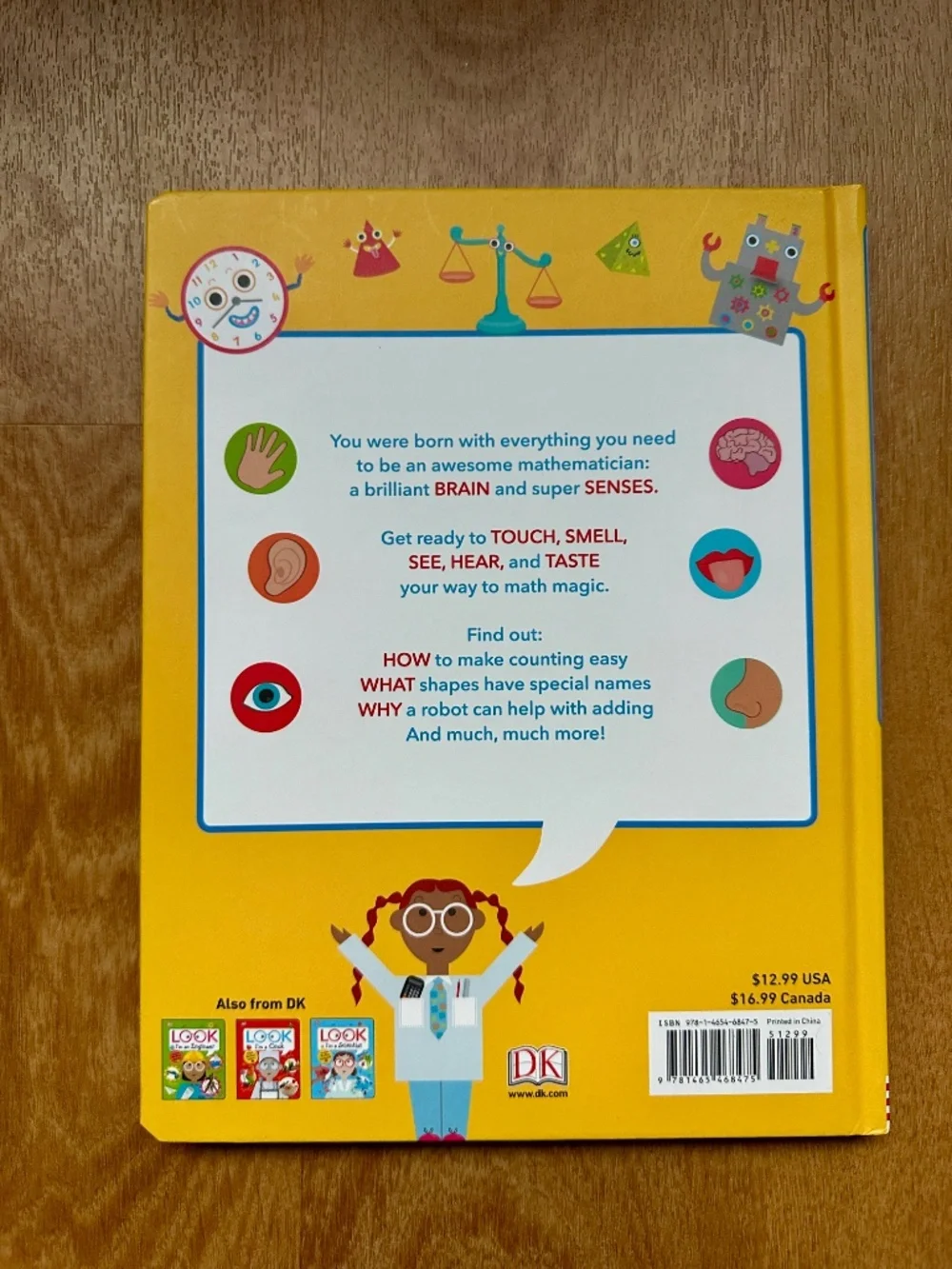 DK Look I’m a Mathematician Kids Math Activity STEM Hardcover Book